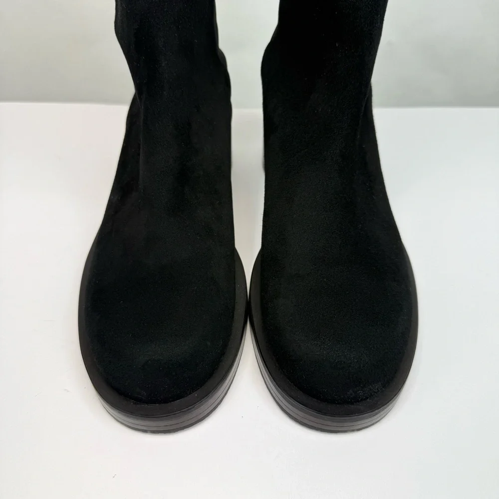 New Stuart Weitzman 5050 Bold Over The Knee Boot Black Sz 6.5